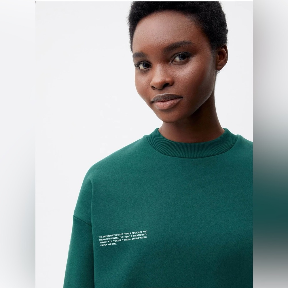 NWOT PANGAIA Womens 365 Heavyweight Sweatshirt - Foliage-Green